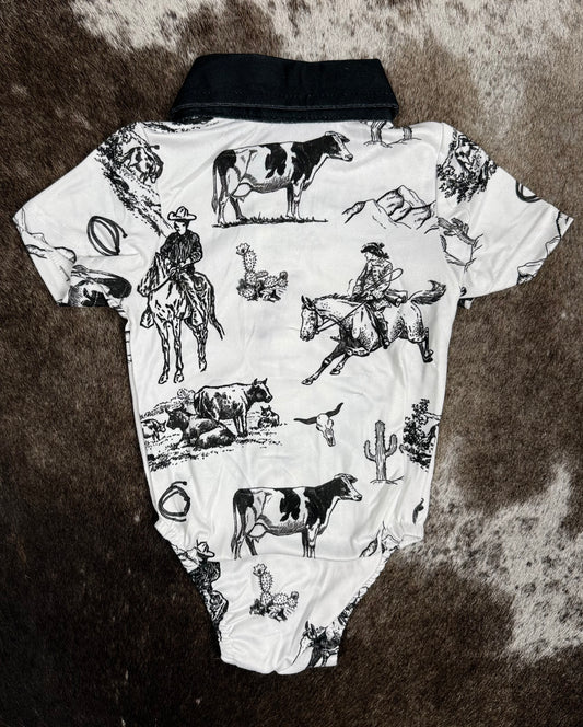 The Cattleman Polo Onsie