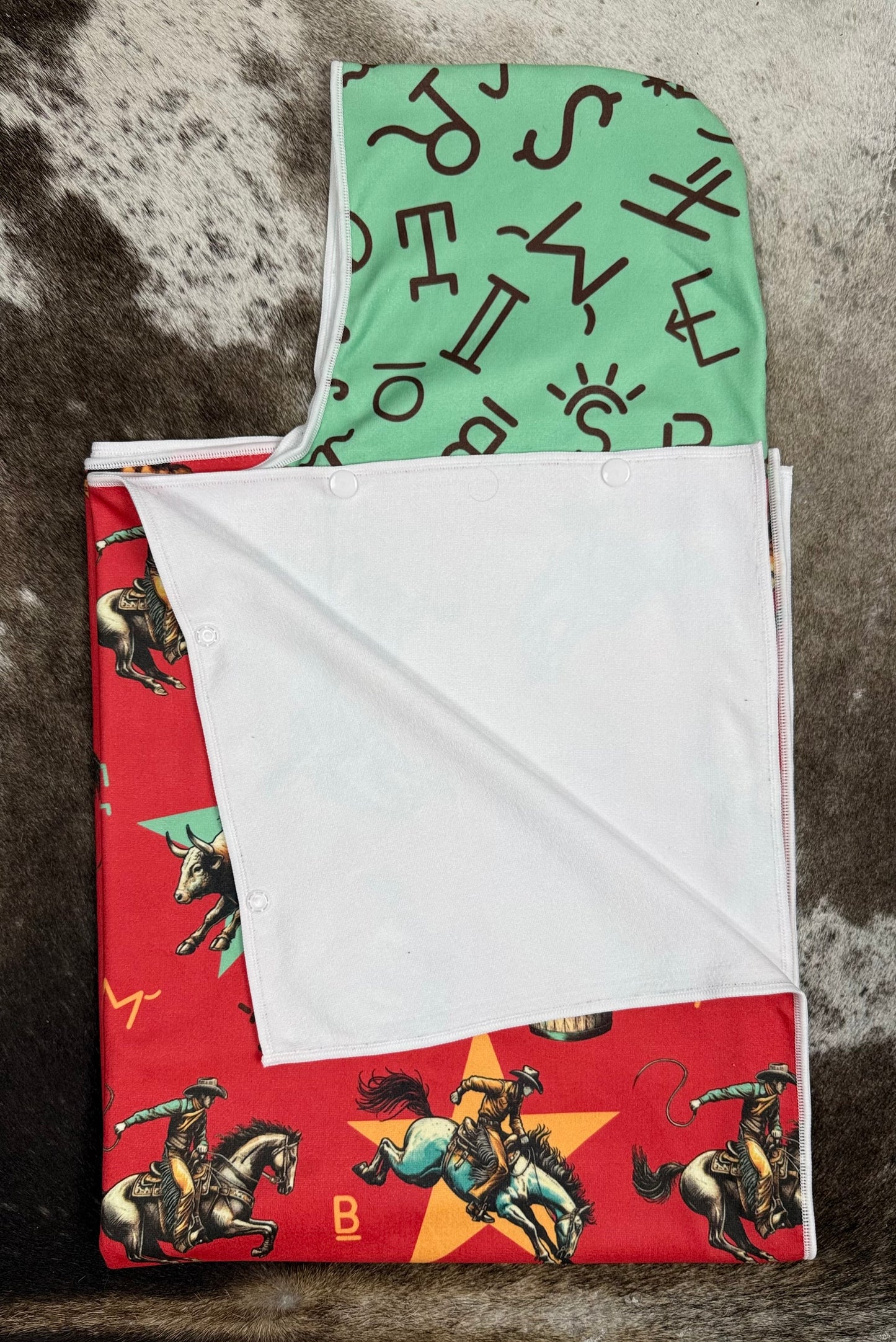 Rodeo Clown Western Hooded Towel