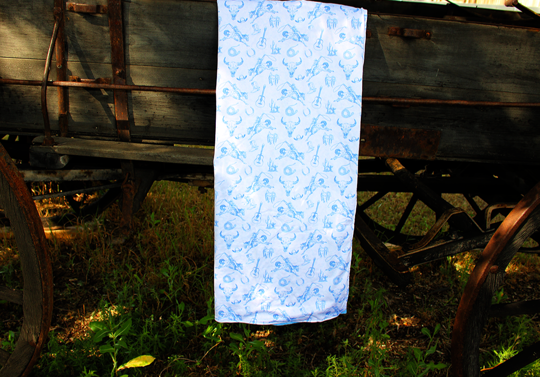 Baby Blue Cowboy Blanket Clover Cottage