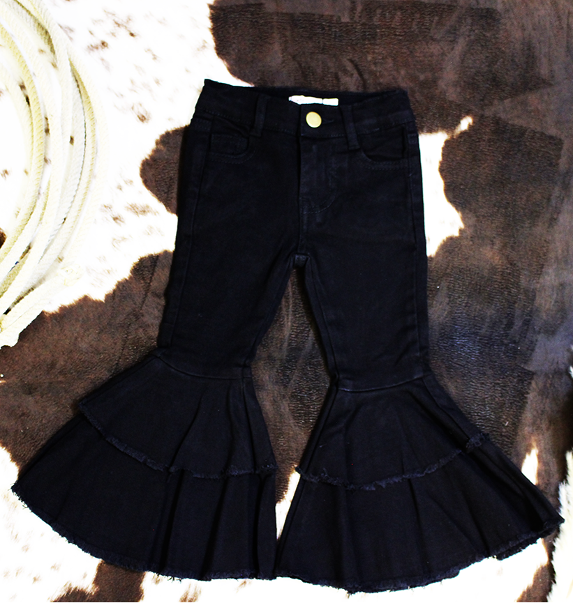Double Flare Denim Jeans Clover Cottage