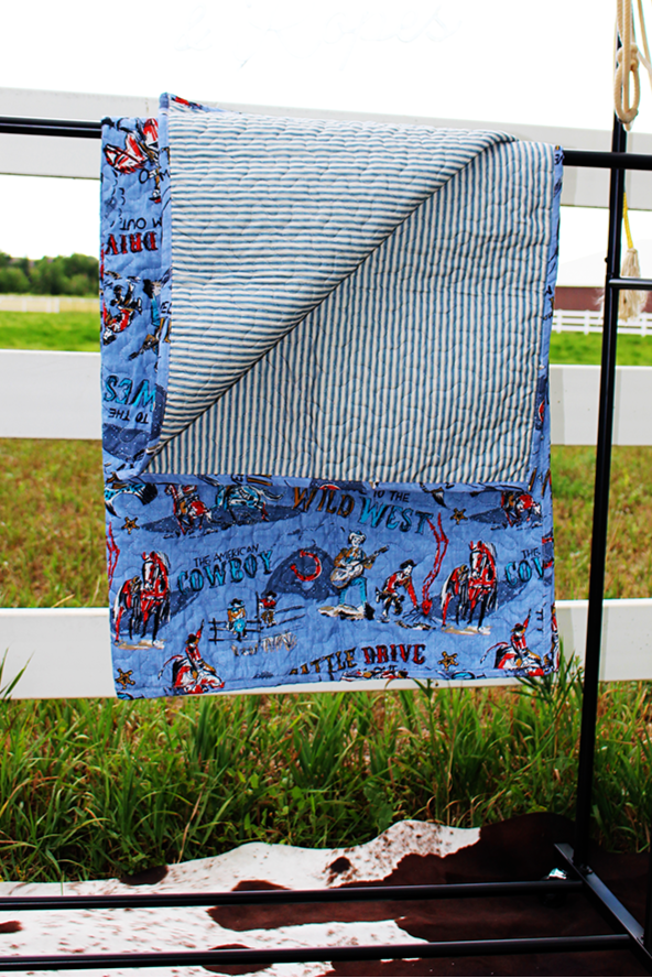 Cattle Drive Baby Blanket