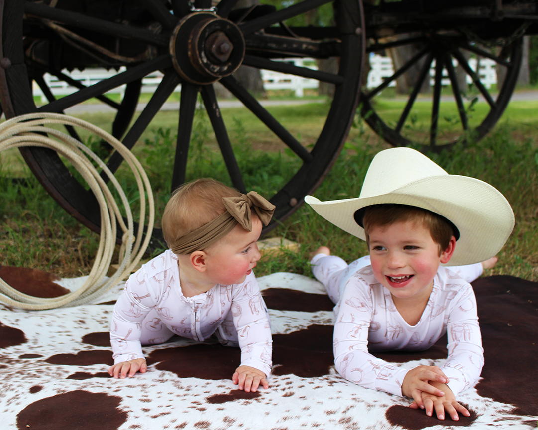 Cowboy Dreams Two Piece Pajamas Annie Bean & Co