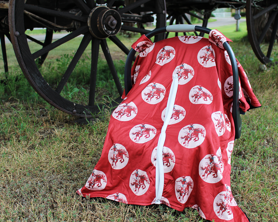 Rowdy Car Seat Cover Cowpokes and Ropes