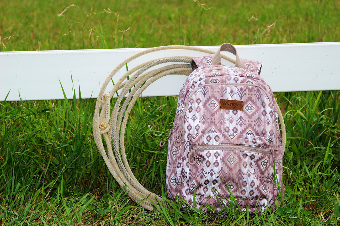 Wrangler- Pink Southwestern Backpack