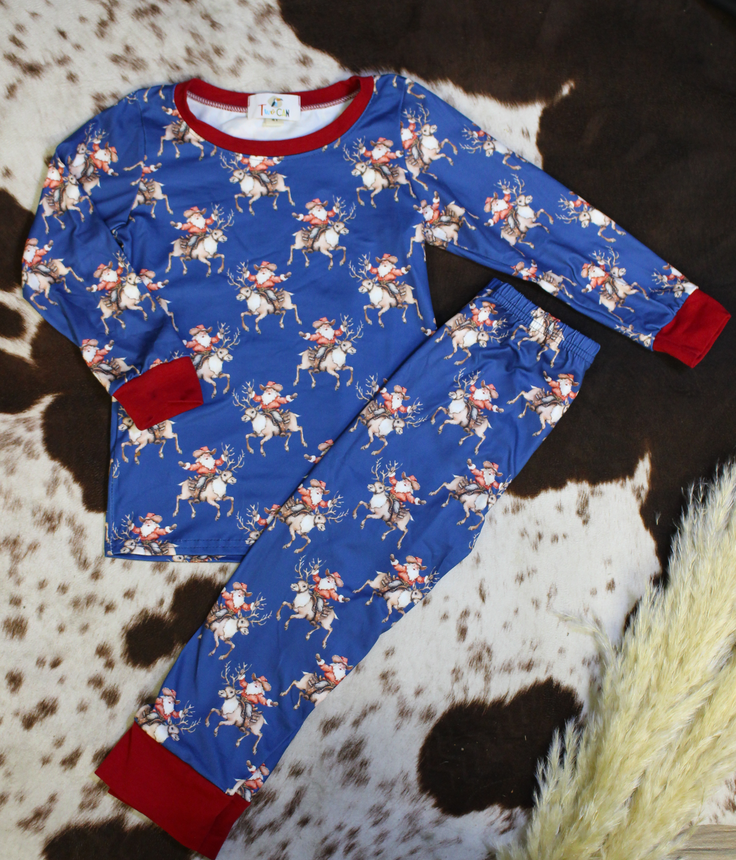 Cowboy Clause PJs Two Piece Wellington Designs