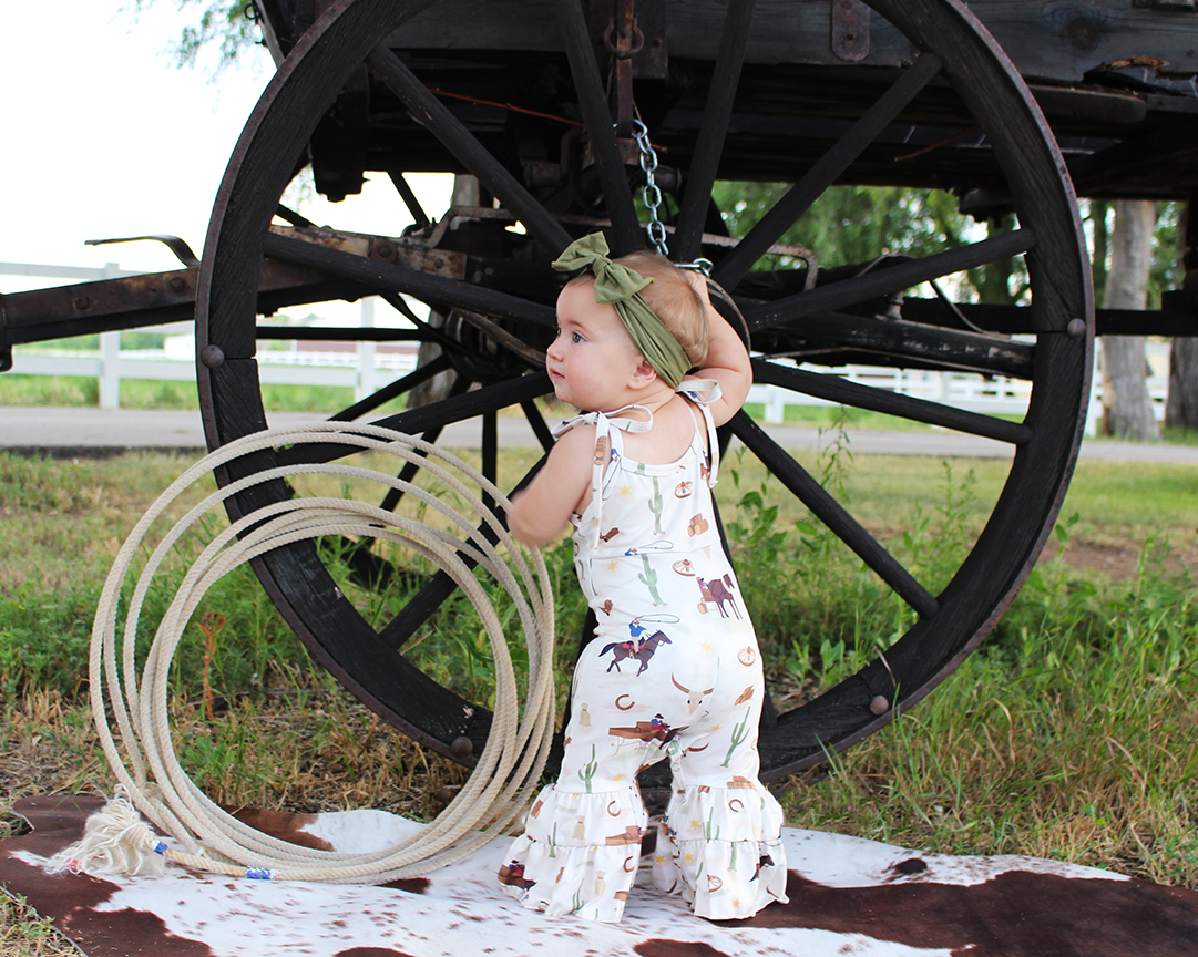 Wild West Jumpsuit Cowpokes and Ropes