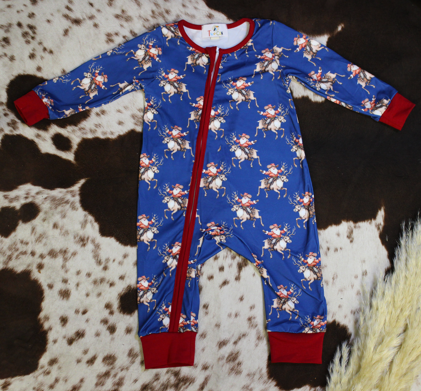 Cowboy Clause Footie Wellington Designs