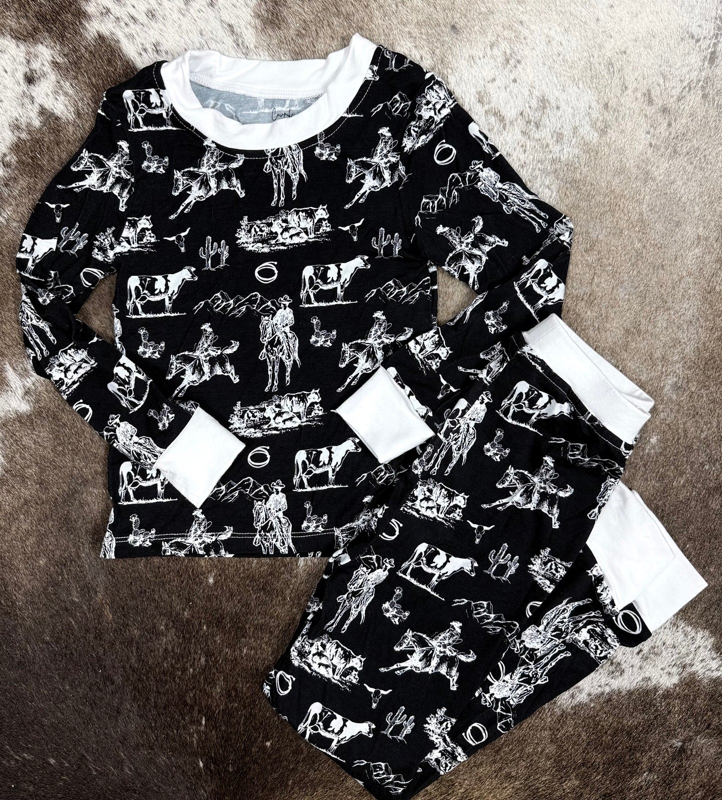 Midnight Rodeo Two-Piece Pajama Set
