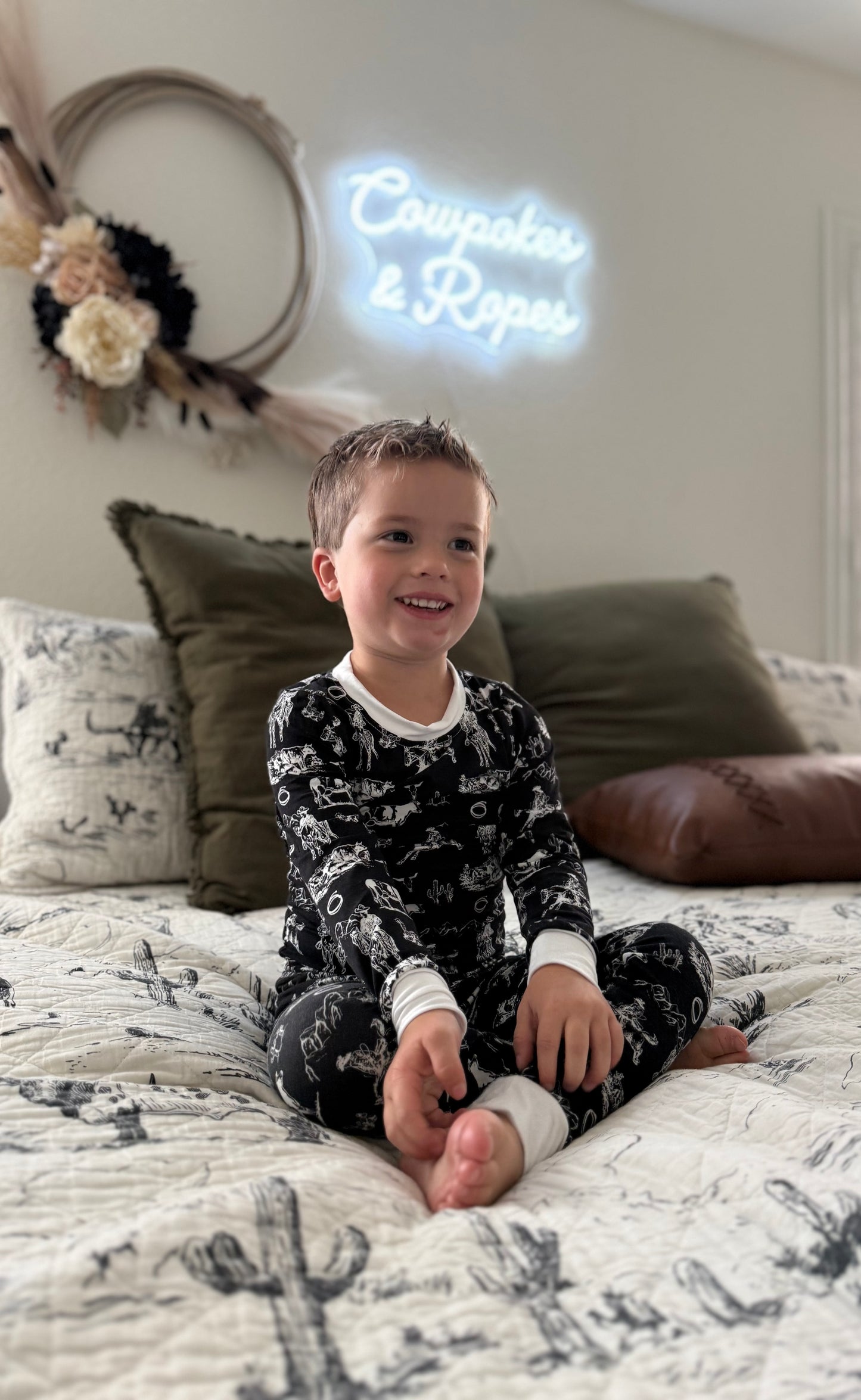 Midnight Rodeo Two-Piece Pajama Set