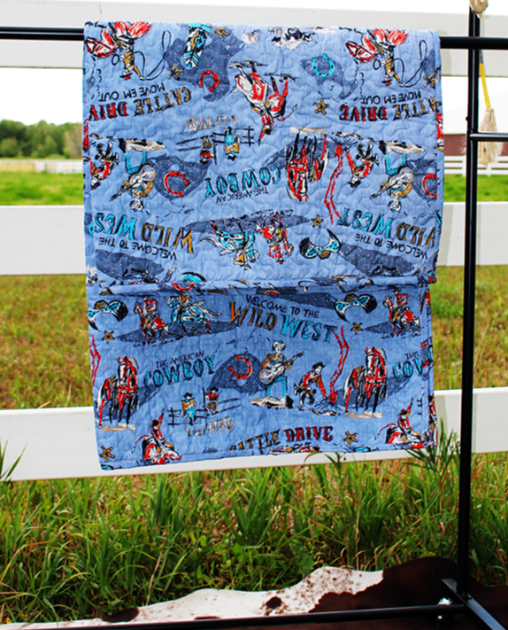 Cattle Drive Baby Blanket