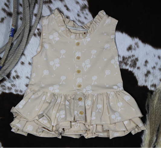 Ruffled Cotton Blouse
