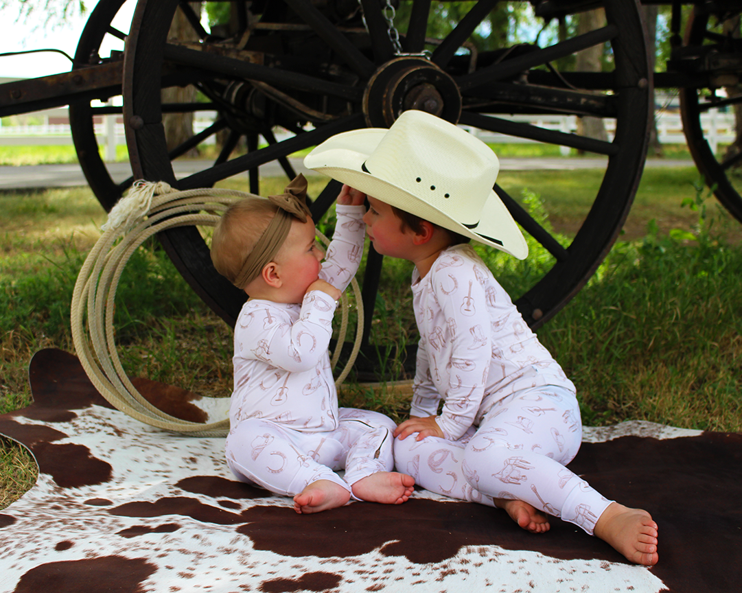 Cowboy Dreams Two Piece Pajamas Annie Bean & Co