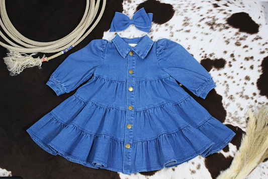 Denim Dress- A Girls Best Friend