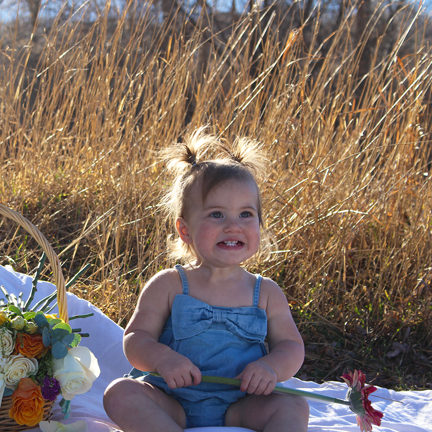 Denim & Ruffles Bubble Woven Romper