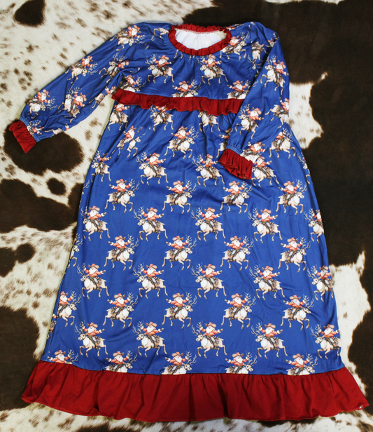 Cowboy Clause PJ Dress Wellington Designs