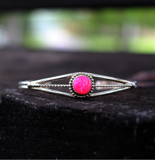 Pink Opal Cuff
