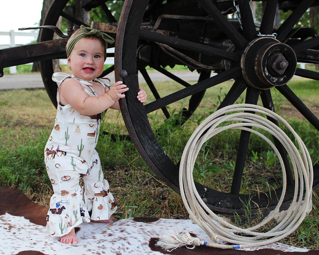 Wild West Jumpsuit Cowpokes and Ropes
