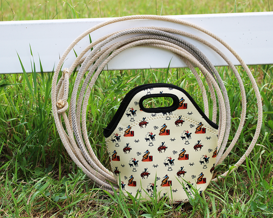 Vintage Cowboy Lunch Tote